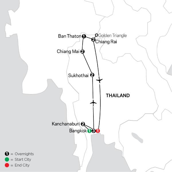 Map: Tantalizing Thailand with Kanchanaburi (Cosmos)