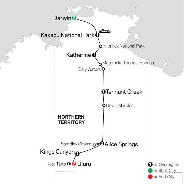 Map: Top End & Central Australia Explorer (Cosmos)