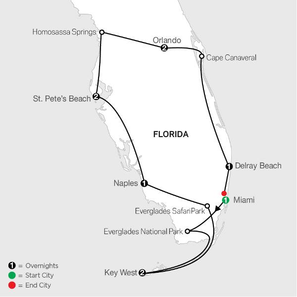 Map: Sunny Shores of Southern Florida (Cosmos)