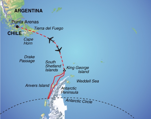 Map: Antarctic Express: Crossing the Circle (Exodus)