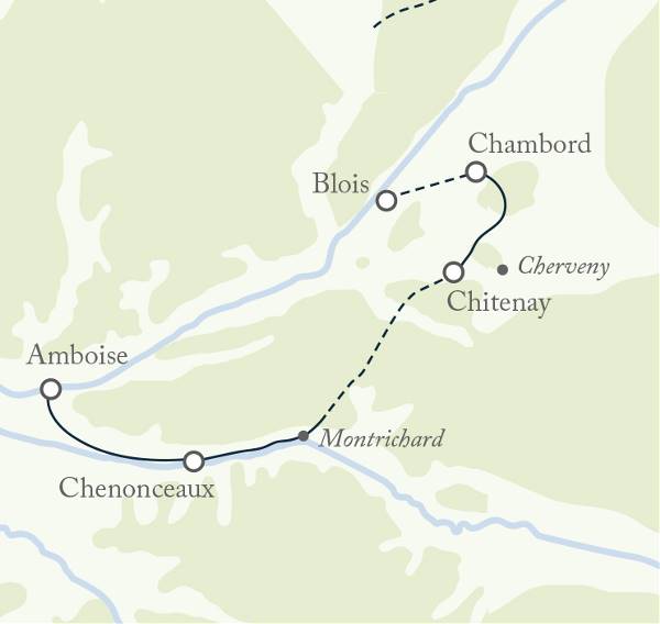 Map: Chateaux of the Loire Walk (Exodus)