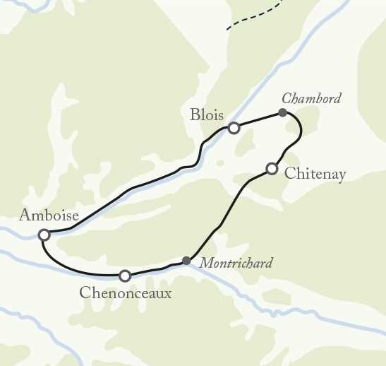Map: Cycling The Chateaux Of The Loire (Exodus)