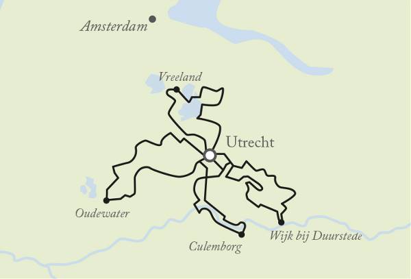 Map: Cycling from Utrecht (Exodus)