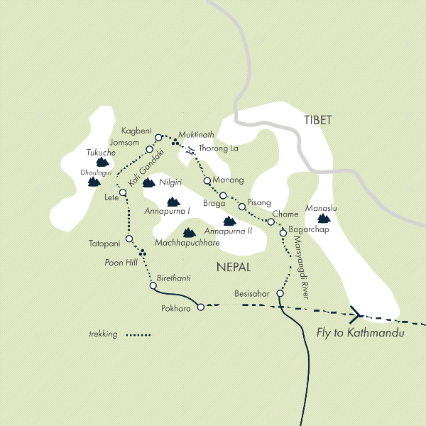 Map: Annapurna Circuit (Exodus)