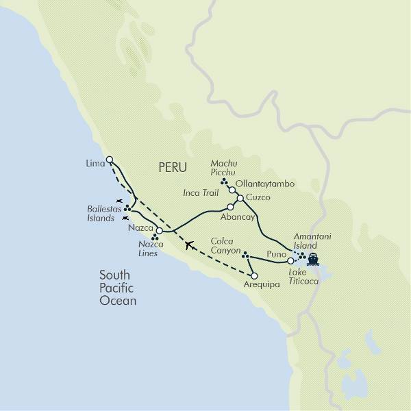 Map: Essential Peru (Exodus)