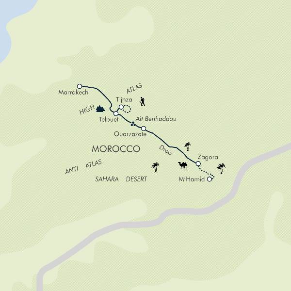 Map: Marrakech & the Sahara (Exodus)