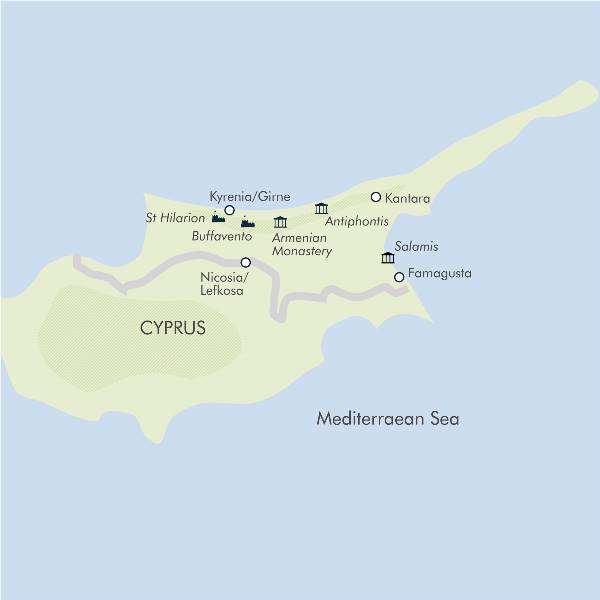Map: Walking in North Cyprus (Exodus)