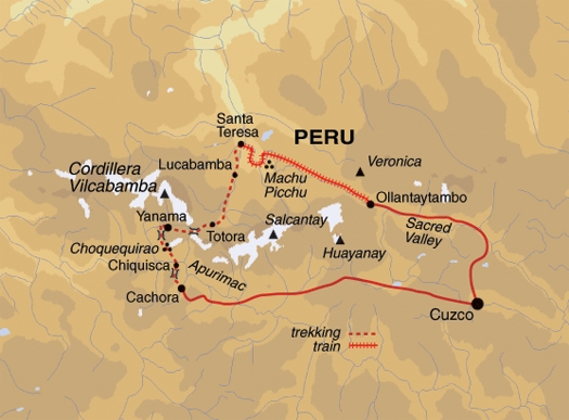 Map: The Lost City of Choquequirao (Exodus)
