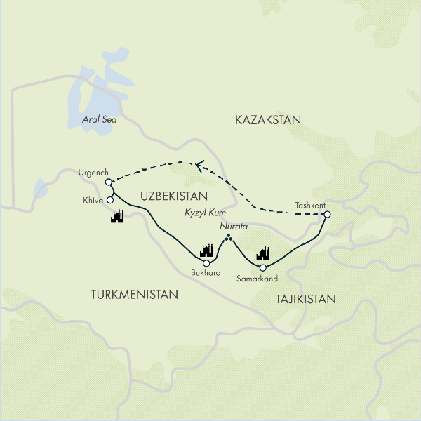 Map: Uzbekistan Uncovered (Exodus)