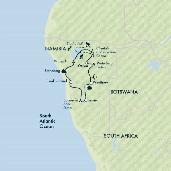 Map: Namibian Family Adventurer (Exodus)