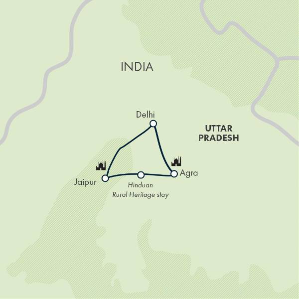 Map: India's Golden Triangle (Exodus)