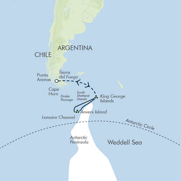 Map: Antarctic Express: Fly the Drake (Exodus)