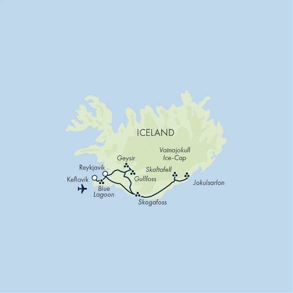 Map: Iceland Northern Lights (Exodus)
