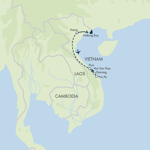 Map: Vietnam Highlights (Exodus)