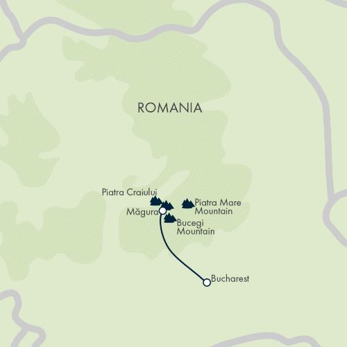 Map: Summits of the Transylvanian Alps (Exodus)