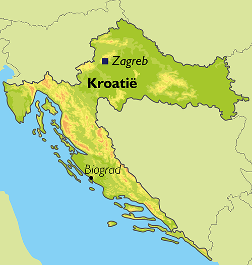 Map: Busreis De nationale parken van Kroatië (Oad)