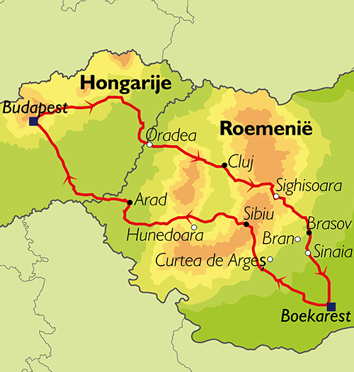 Map: Rondreis Buitengewoon Roemenië (Oad)