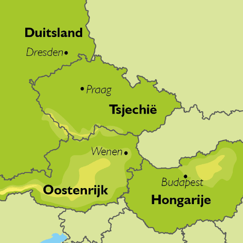 Map: Busrondreis Praag, Bratislava, Budapest & Wenen (Oad)