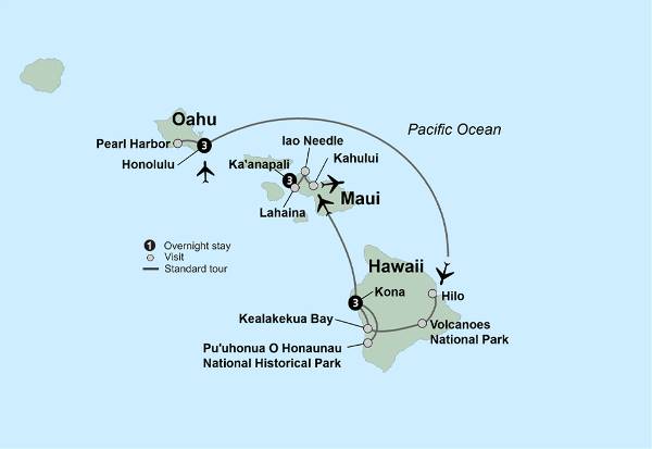 Map: Hawaiian Adventure (Collette)