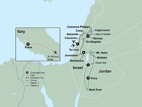 Map: Israel: A Journey of Faith (Collette)
