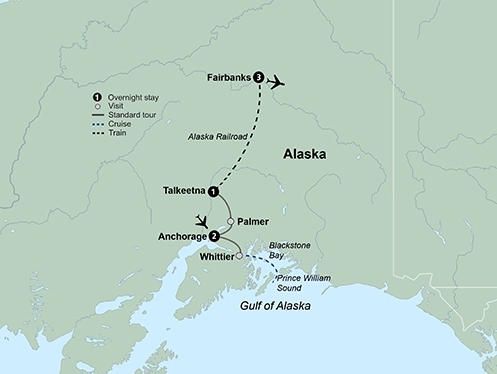 Map: Alaska's Northern Lights (Collette)