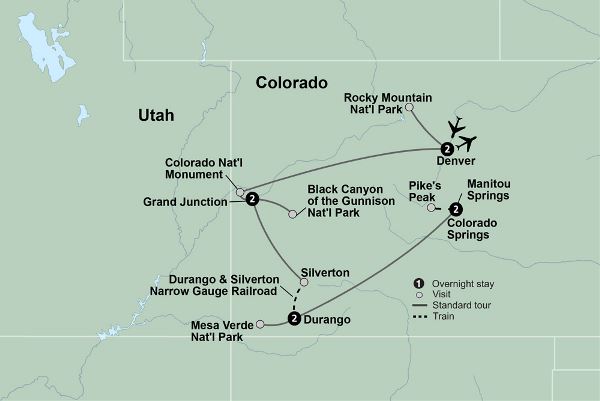Map: The Colorado Rockies (Collette)