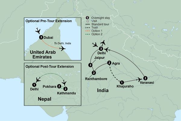 Map: Mysteries of India (Collette)