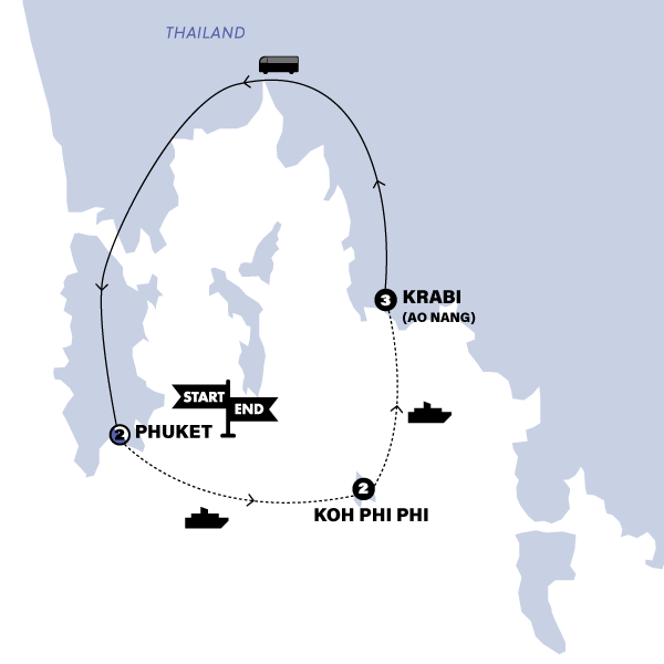 Map: Thai Island Hopper West (Contiki)