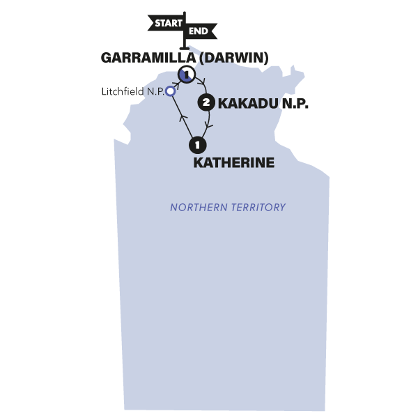 Map: Kakadu Dreaming (Contiki)