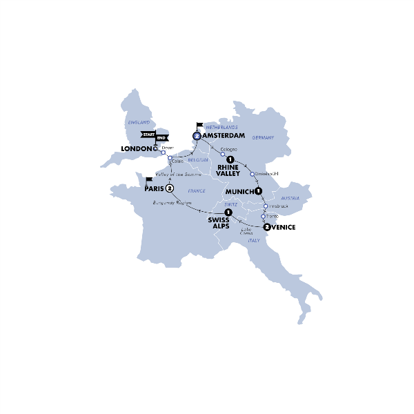 Map: European Horizon (Contiki)