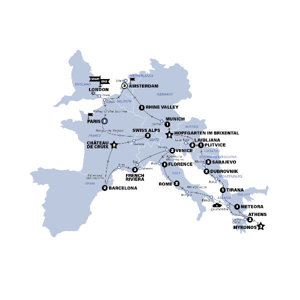 Map: European Adventurer (Contiki)
