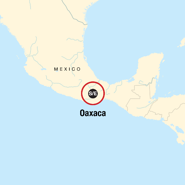 Map: Mexico's Day of the Dead in Oaxaca (G Adventures)