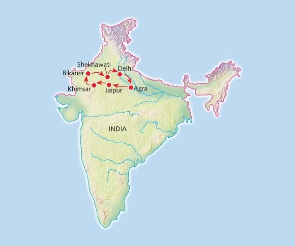 Map: Familiereis NOORD-INDIA - 16 dagen; Tulbanden, olifanten en paleizen (Koning Aap)