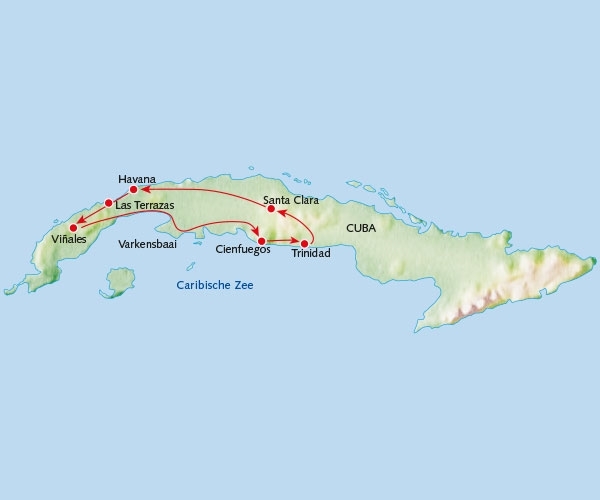 Map: Rondreis CUBA - 14 dagen; Een swingend eiland (Koning Aap)