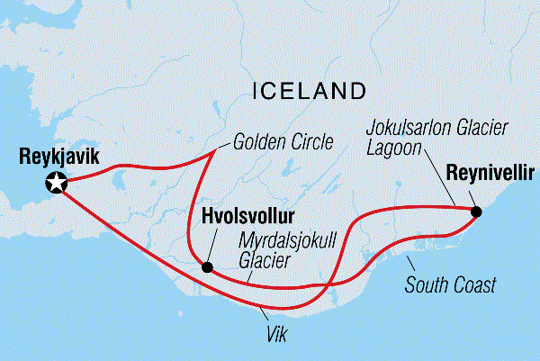 Map: Iceland Express (Intrepid)