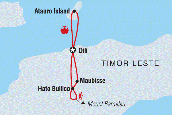Map: Timor-Leste Expedition (Intrepid)