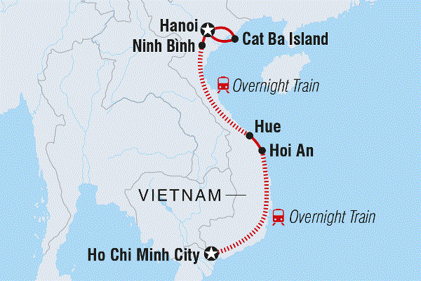Map: Essential Vietnam (Intrepid)