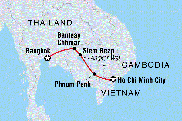 Map: Essential Cambodia (Intrepid)