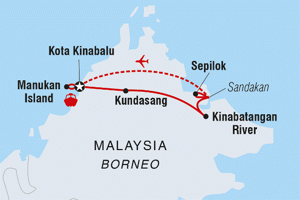 Map: Classic Borneo (Intrepid)