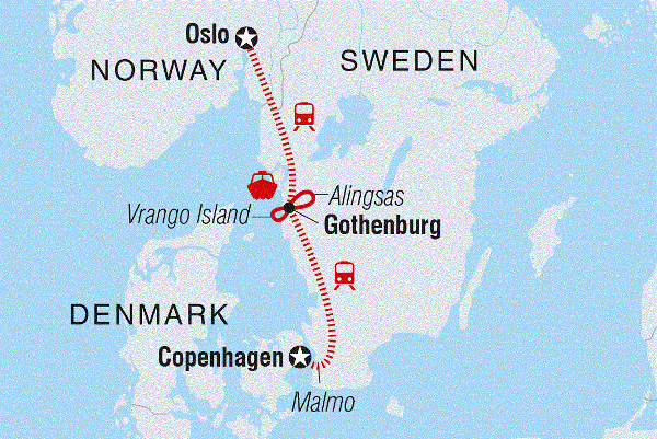 Map: A Taste of Scandinavia (Intrepid)