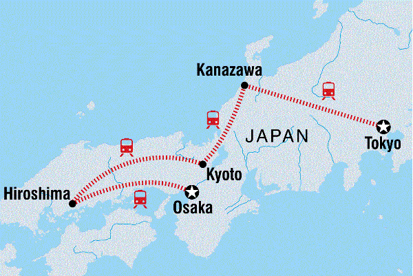 Map: Essential Japan (Intrepid)