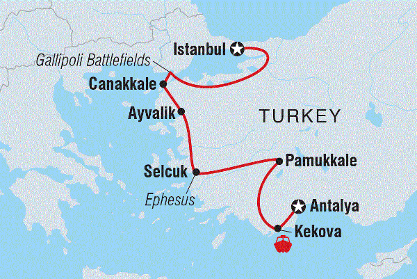 Map: Essential Turkey (Intrepid)