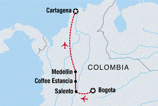Map: Cafe Colombia (Intrepid)