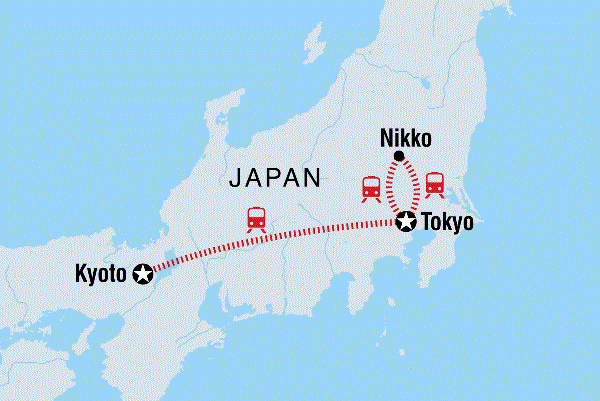 Map: Japan Express (Intrepid)