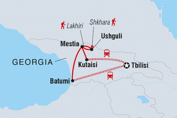 Map: Georgia Adventure (Intrepid)