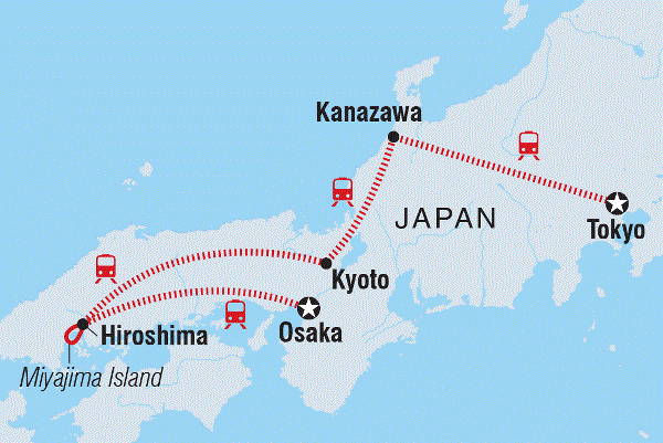 Map: Essential Japan (Intrepid)