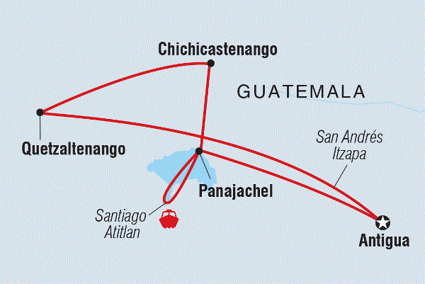 Map: Heart of Guatemala (Intrepid)