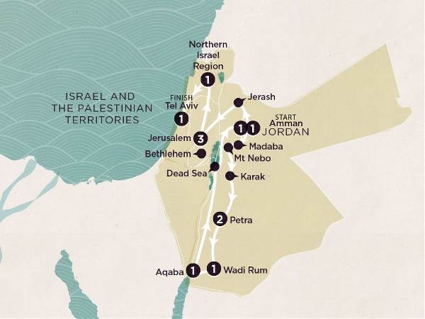 Map: Delve Deep: Jordan & Israel (Topdeck)
