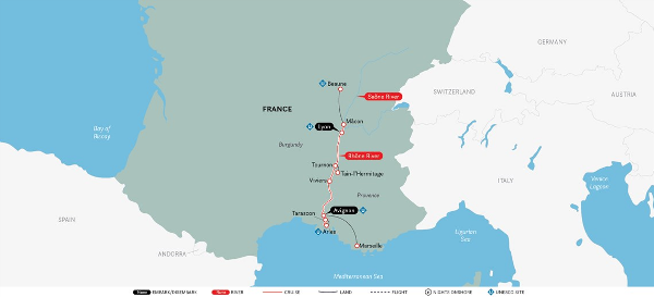 Burgundy & Provence (2022) - Avignon to Lyon (Uniworld)
