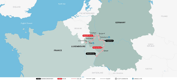 Rhine & Moselle (2023) - Strasbourg to Frankfurt (Uniworld)